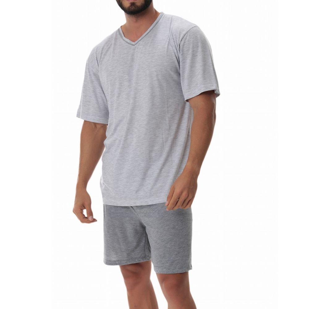 Conjunto Pijama Basico Masculino Roupa De Dormir Blusa Manga Curta E Bermuda  Lisa - Victory - Pijama Masculino - Magazine Luiza