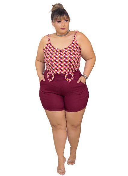 conjuntos de roupas femininas plus size