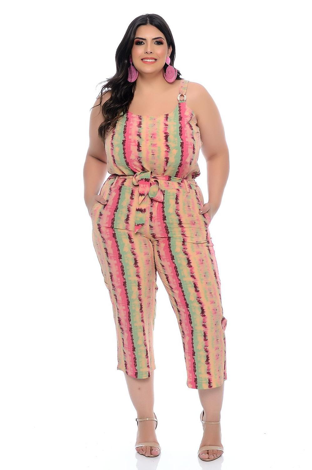 conjunto pantacourt plus size