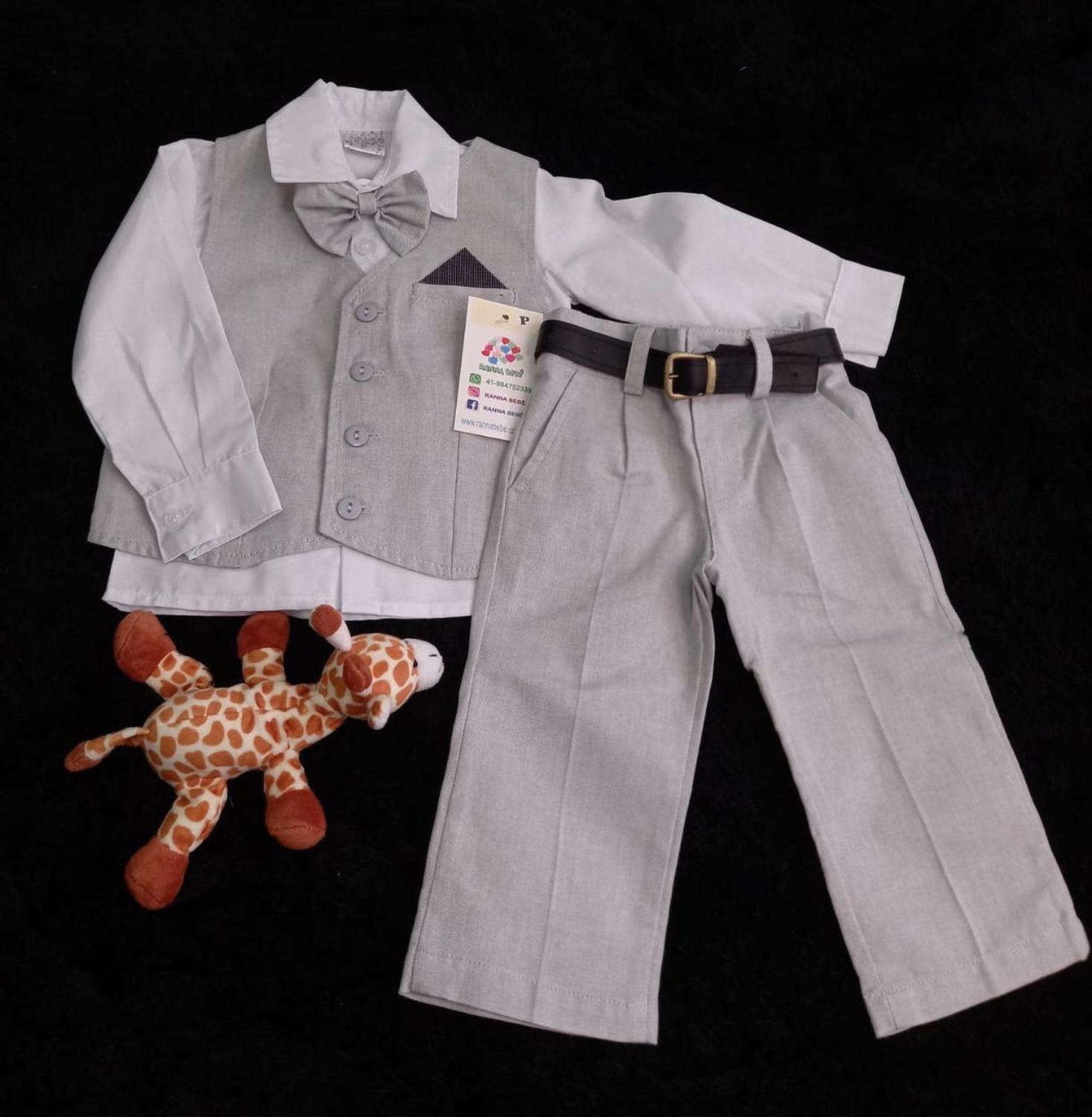 Conjunto Social Festa Colete Bebe Esporte Fino 5 Pecas De 3 Meses A 1 Ano Ranna Bebe Conjuntos De Bebes Magazine Luiza