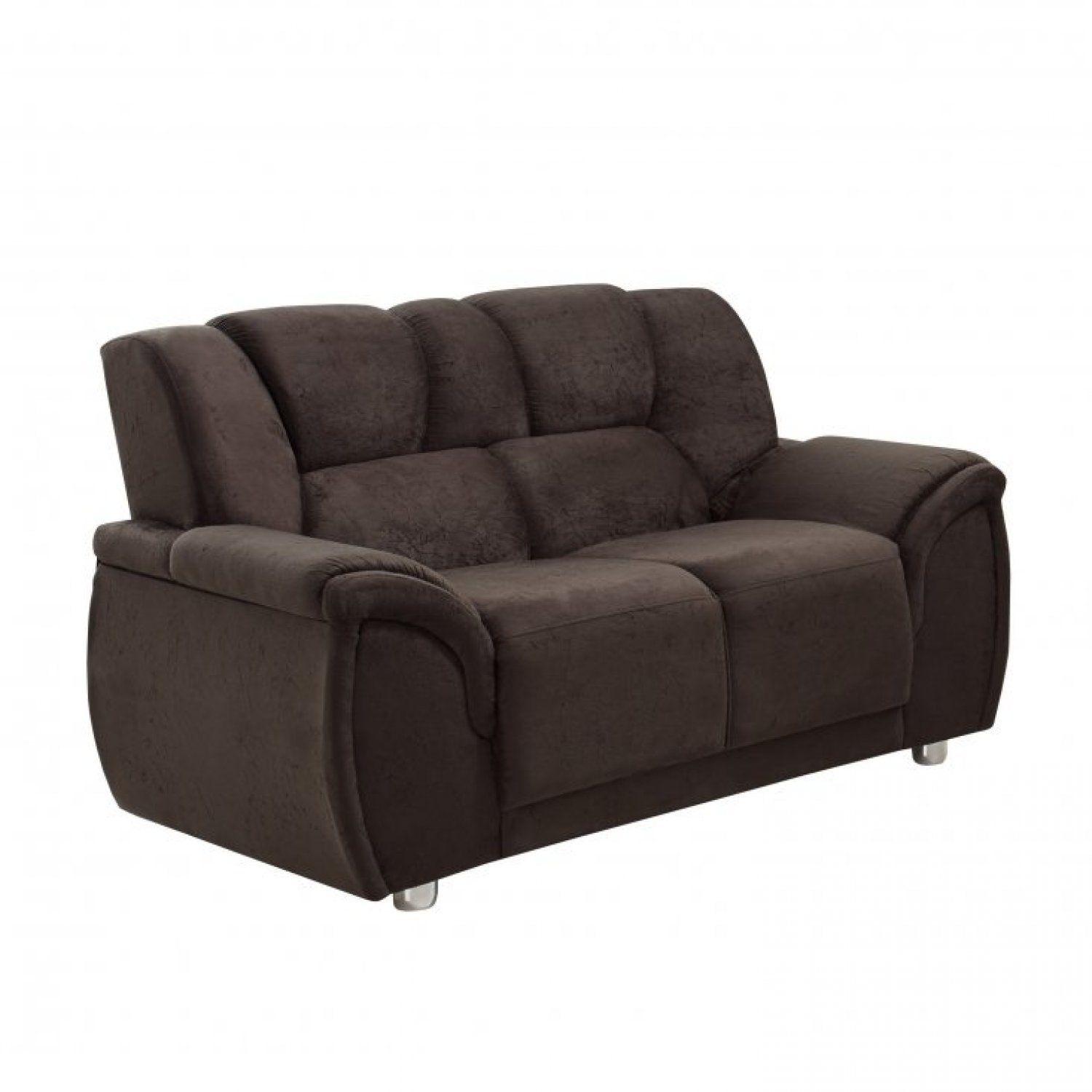 Conjunto Sofá 2 e 3 Lugares Suede Amassado Cordoba Hellen Estofados