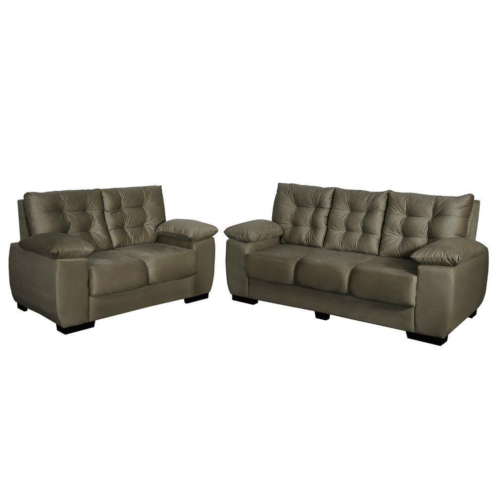 Conjunto Sofá 3 e 2 Lugares Evolution Requinte Sofás Magazine Luiza