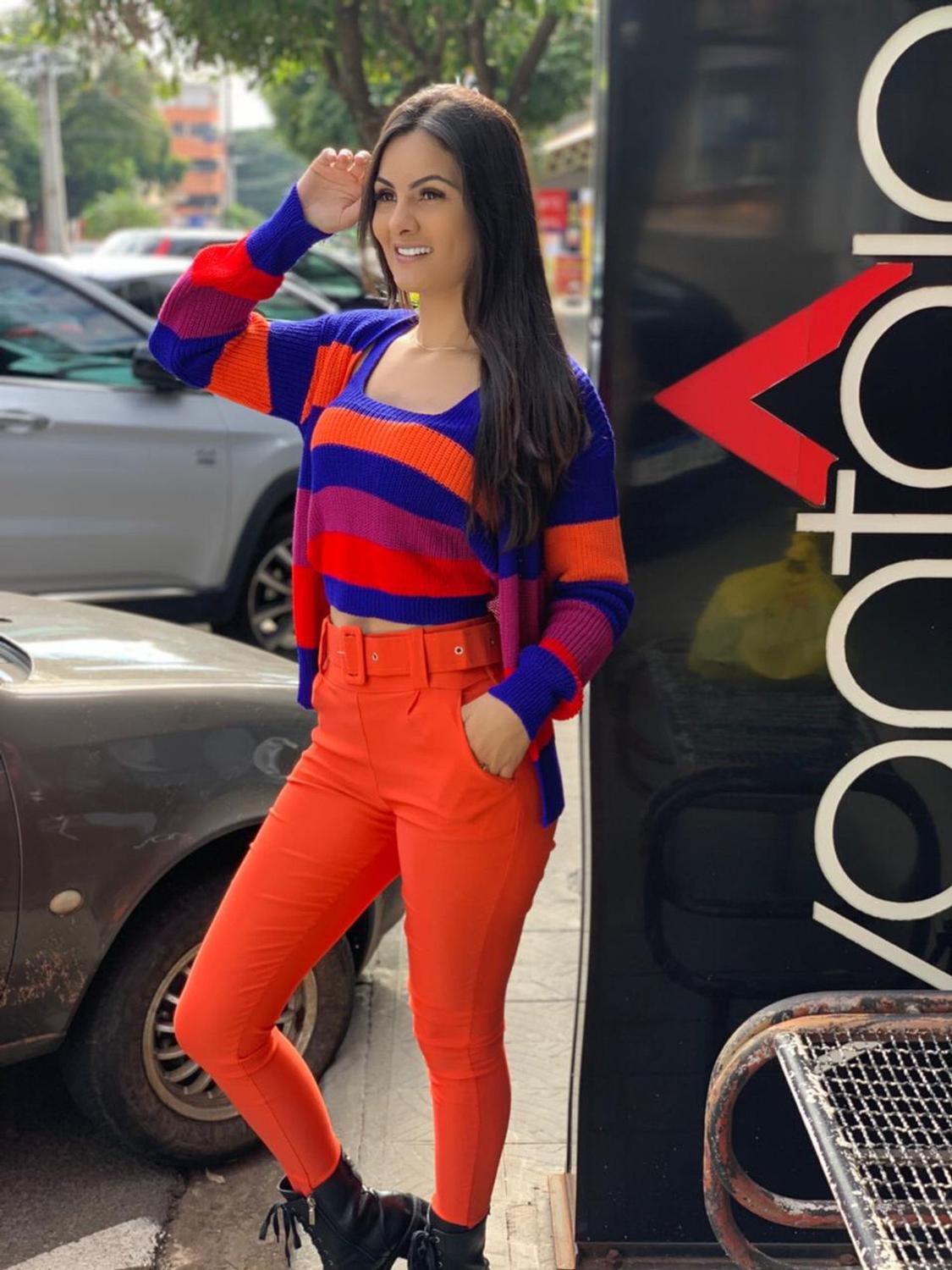 cardigan tricot cropped