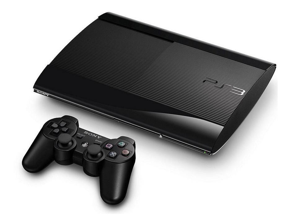 Console PS3 Super Slim 500gb 3 Jogos Cor Charcoal Black Outros Games Magazine Luiza