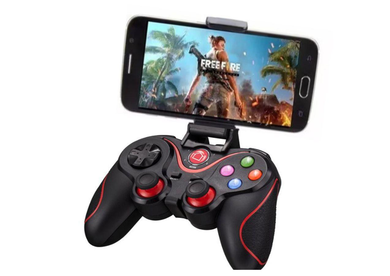 Controle Para Jogar Free Fire Bluetooth Sem Fio Android - v8