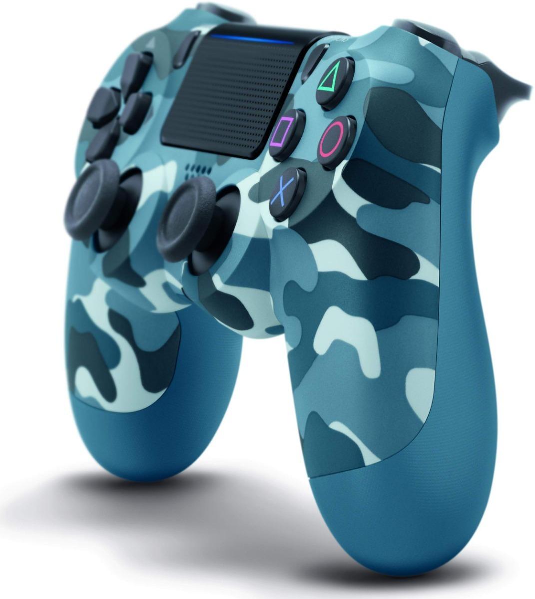 Controle Playstation Azul Camuflado Dualshock 4 Ps4 Sony ...