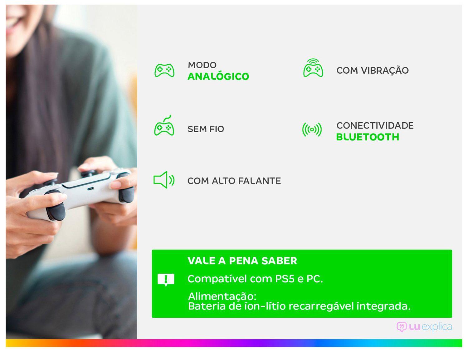 Controle PS5 para PC sem Fio DualSense