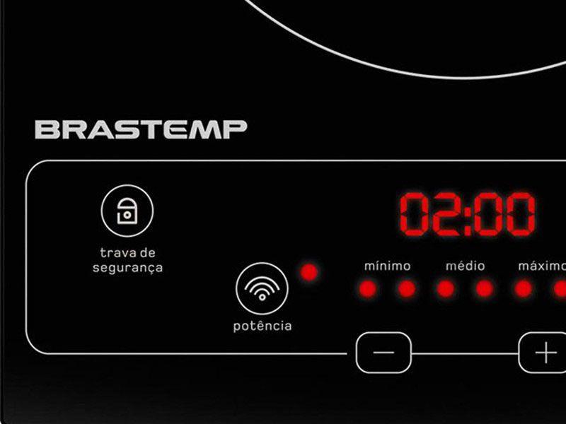 Cooktop 1 Boca Brastemp Gourmand Indução Vitrocerâmico Cooktop