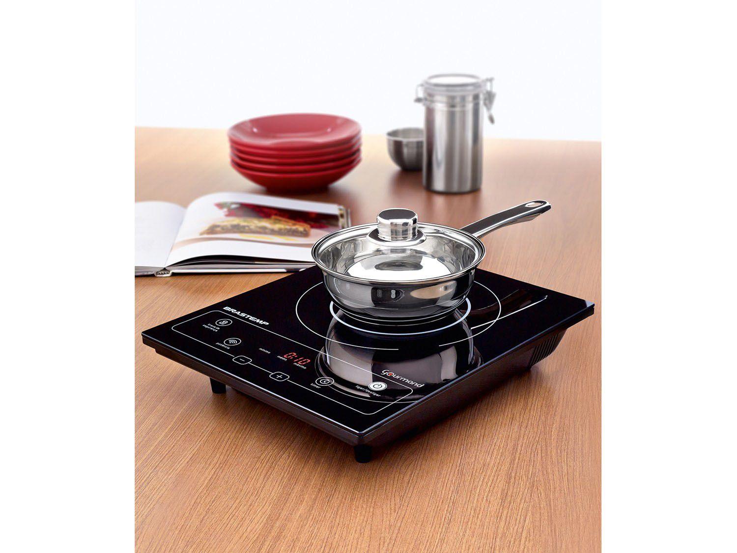 Cooktop 1 Boca Brastemp Gourmand Indução Vitrocerâmico Cooktop