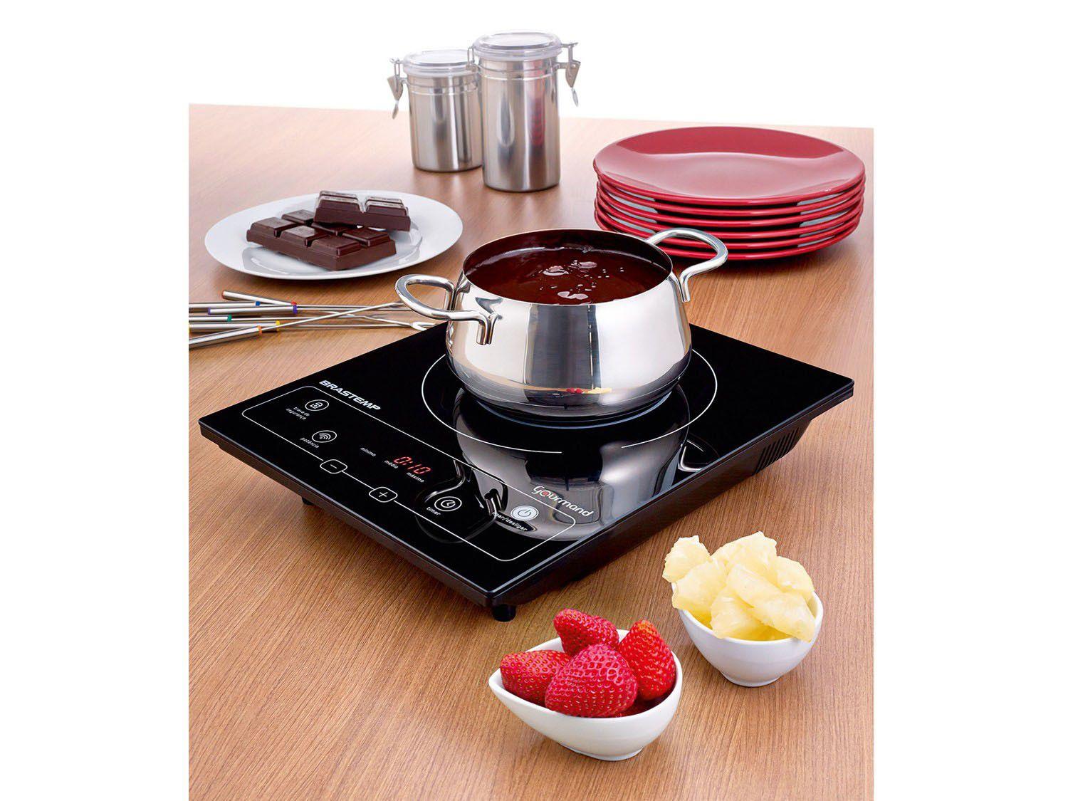 Cooktop 1 Boca Brastemp Gourmand Indução Vitrocerâmico Cooktop