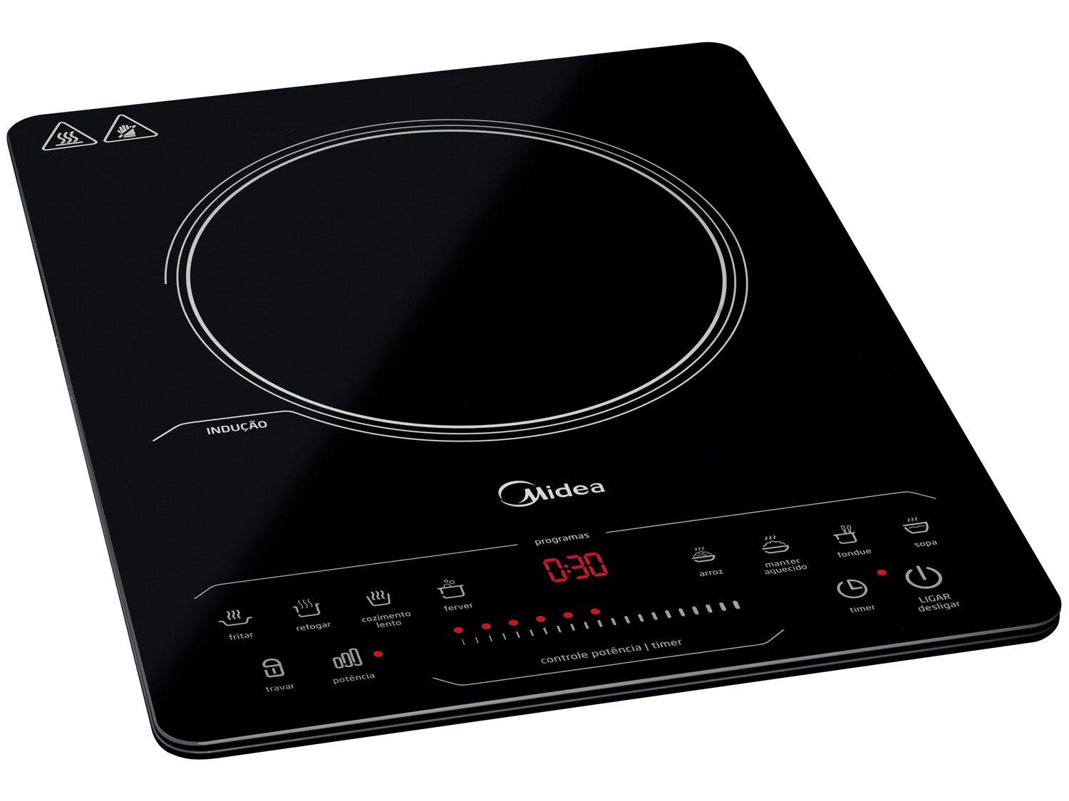 Cooktop 1 Boca Midea Indução Preto CYAD11 Cooktop Magazine Luiza