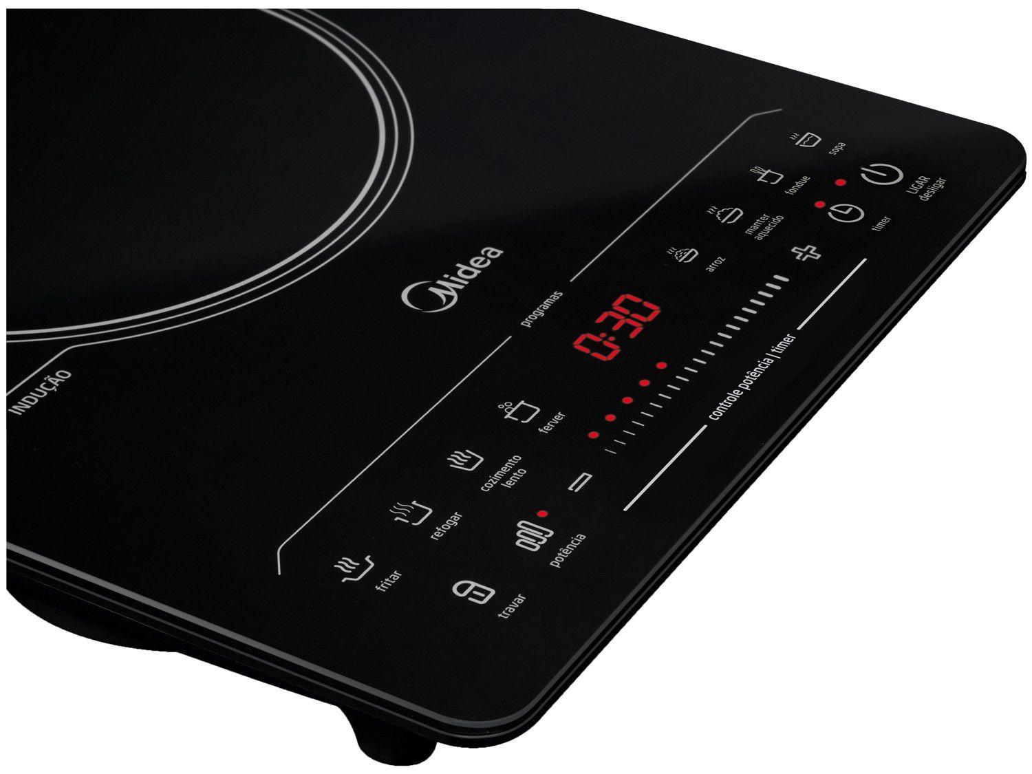 Cooktop 1 Boca Midea Indução Preto CYAD11 Cooktop Magazine Luiza