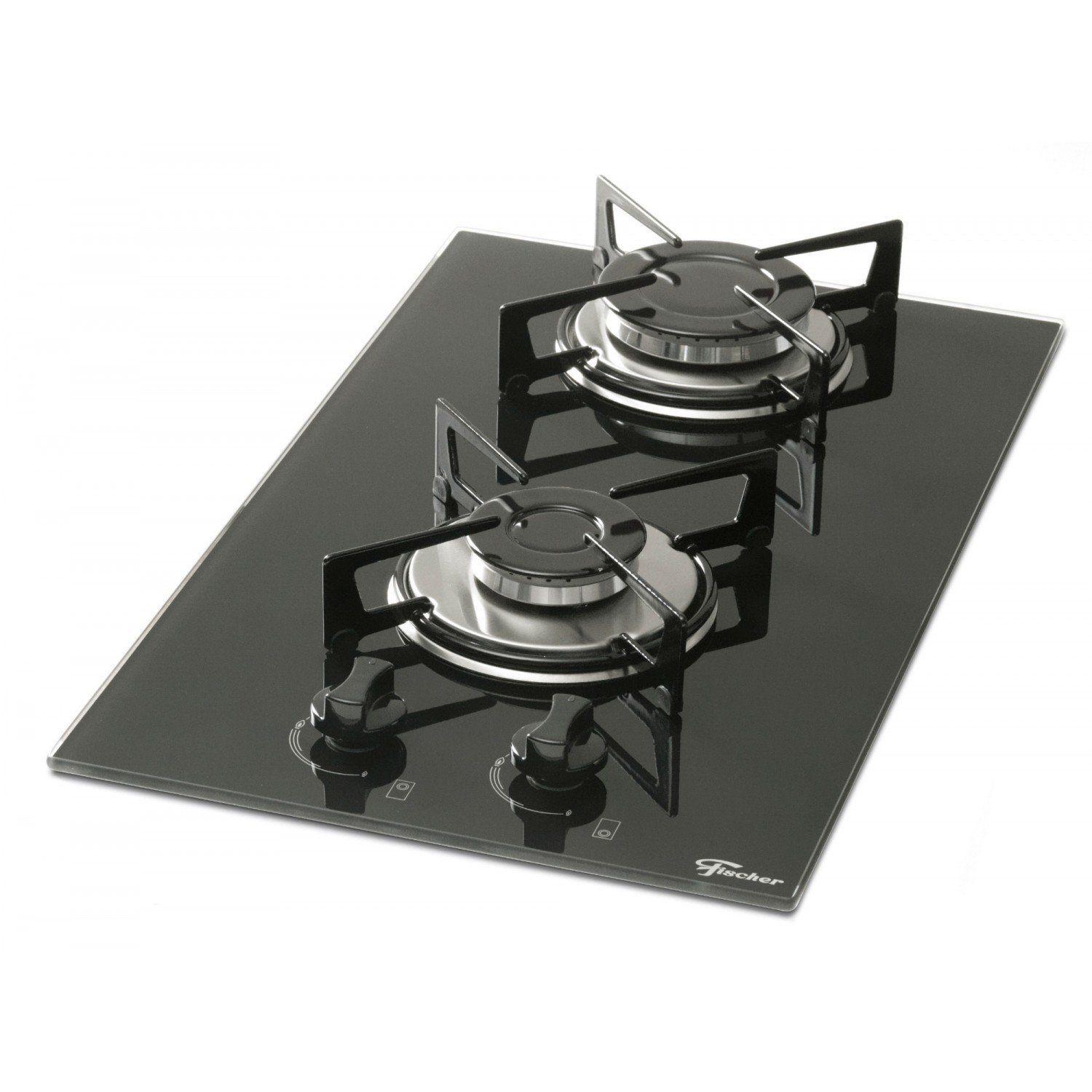 Cooktop 2 Bocas a Gás Bivolt Fischer Preto Cooktop 2 Bocas Magazine