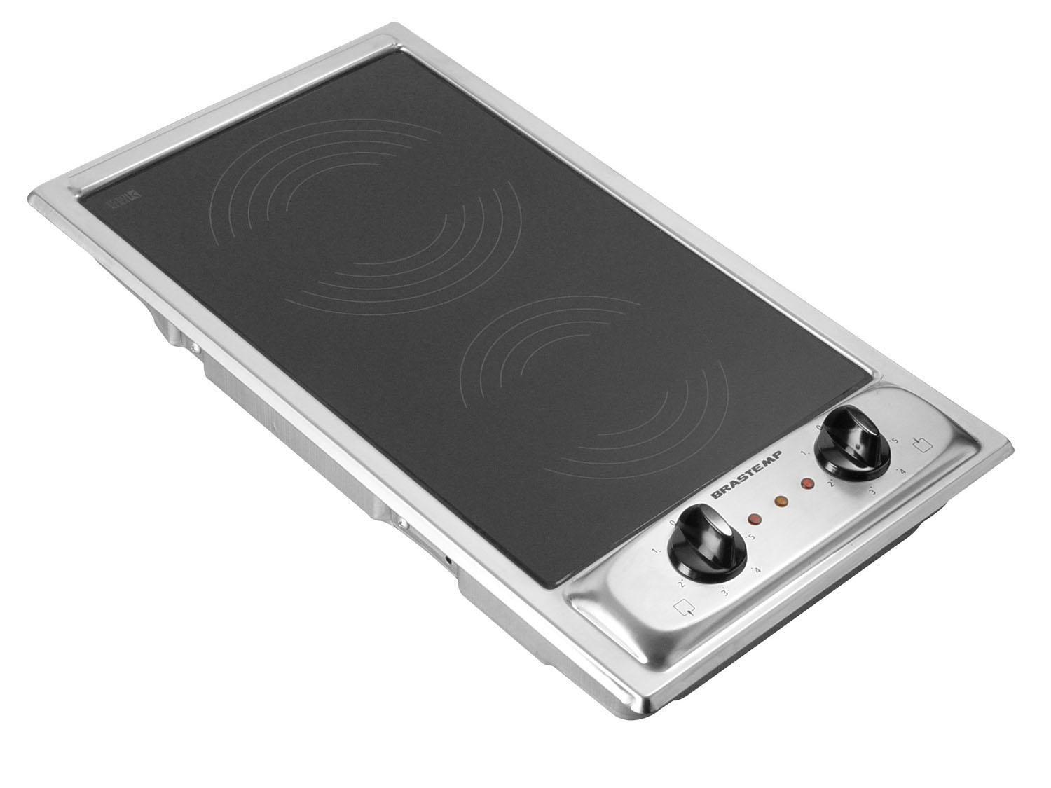 Cooktop 2 Bocas Brastemp BDF30 A Elétrico Vitrocerâmico Acendimento