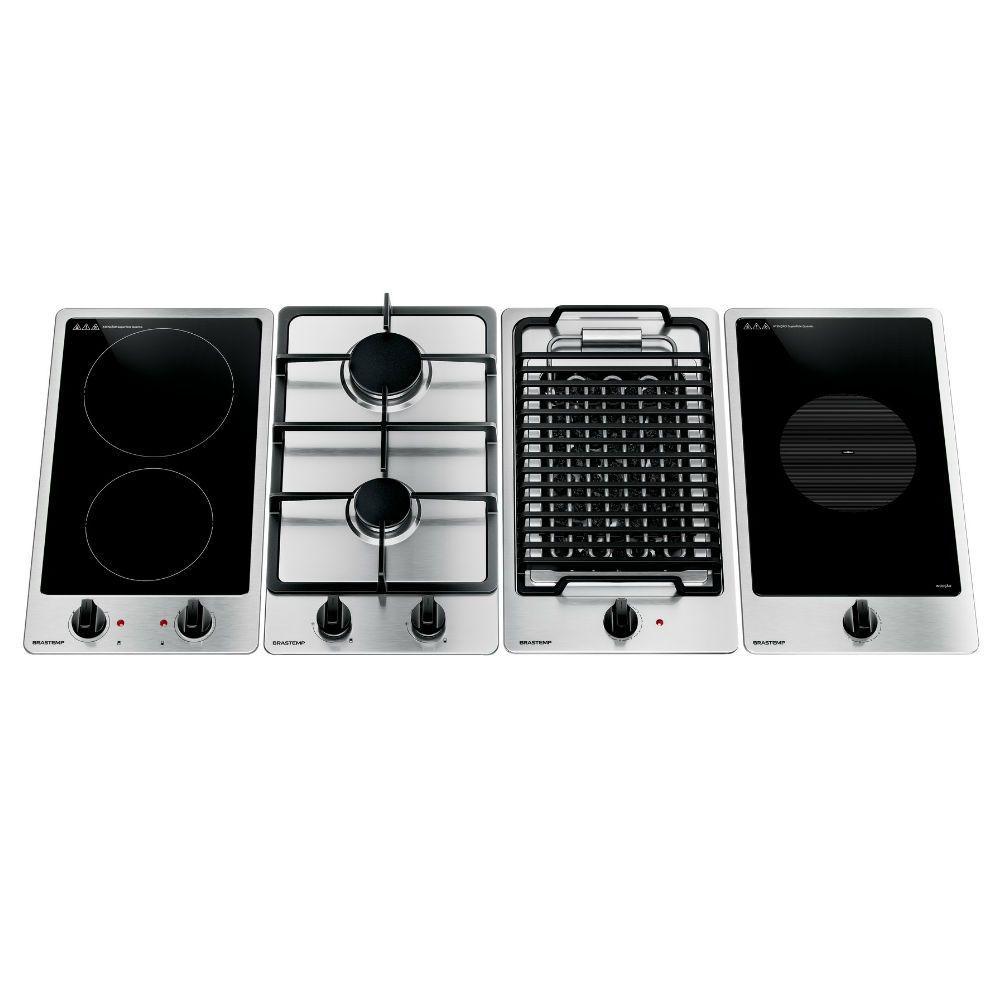 Cooktop 2 Bocas Elétrico Brastemp com Mesa Vitrocerâmica BDF31AR