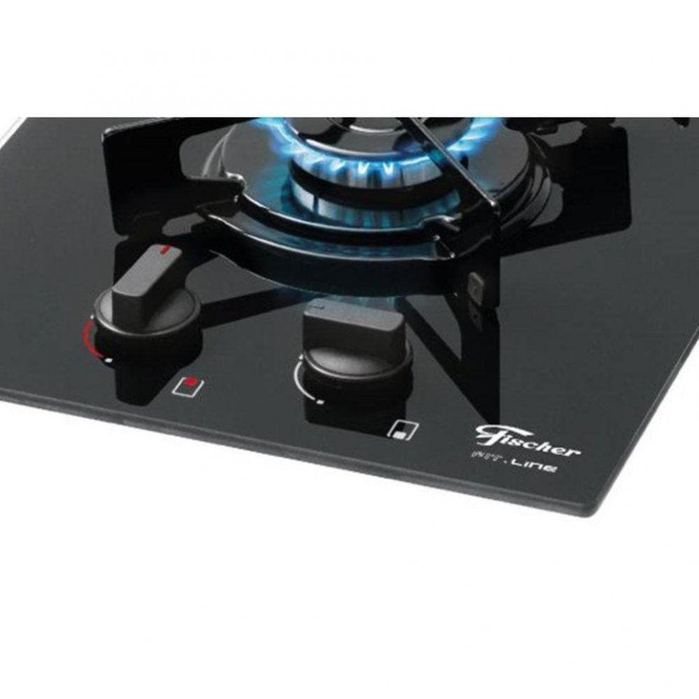 Cooktop 2 Bocas Fit Line com Acendimento Automático a Gás Fischer Cooktop 2 Bocas Magazine Luiza
