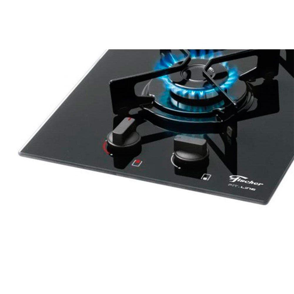 Cooktop 2 Bocas Fit Line com Acendimento Automático a Gás Fischer Cooktop 2 Bocas Magazine Luiza