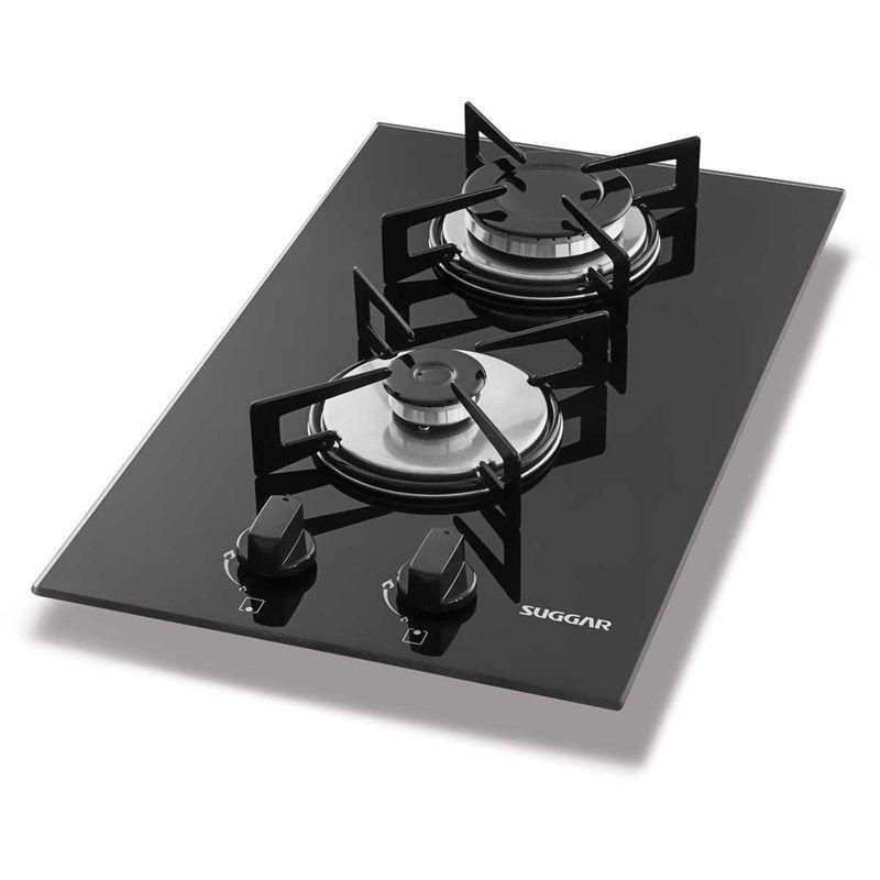 Cooktop 2 bocas suggar fg2002vp gás Cooktop Magazine Luiza