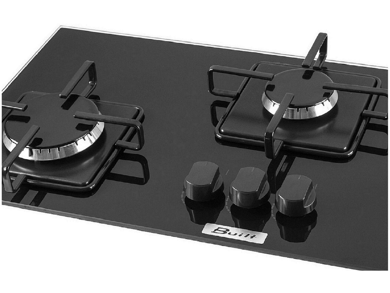 Cooktop 3 Bocas Built BLT 3Q SL PR à Gás Acendimento Superautomático