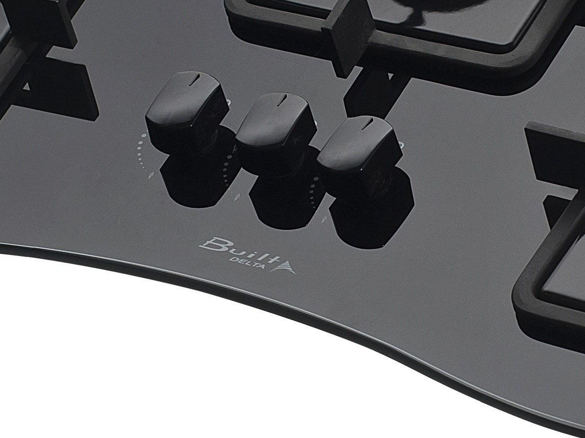 Cooktop 3 Bocas Built Preto a Gás GLP BLT 3Q DELTA PR Cooktop 3