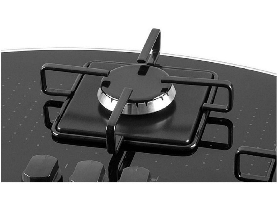 Cooktop 3 Bocas Built Preto a Gás GLP BLT 3Q DELTA PR Cooktop