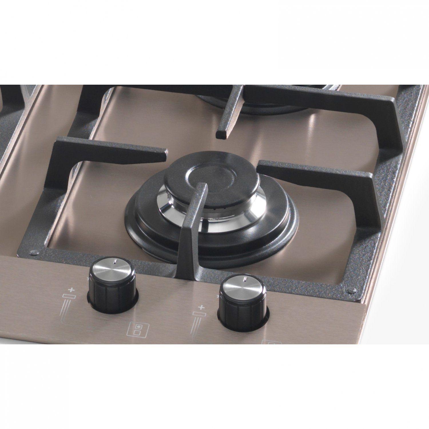 Cooktop 4 Bocas a Gas Bivolt Platinium Fischer Cinza Cooktop