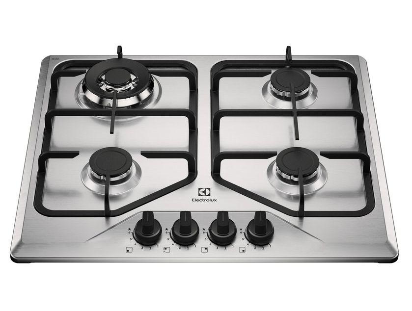 Cooktop 4 Bocas a Gás GLP Electrolux Inox KE4XC