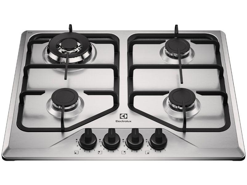 Cooktop 4 Bocas a Gás GLP Electrolux Inox KE4XC