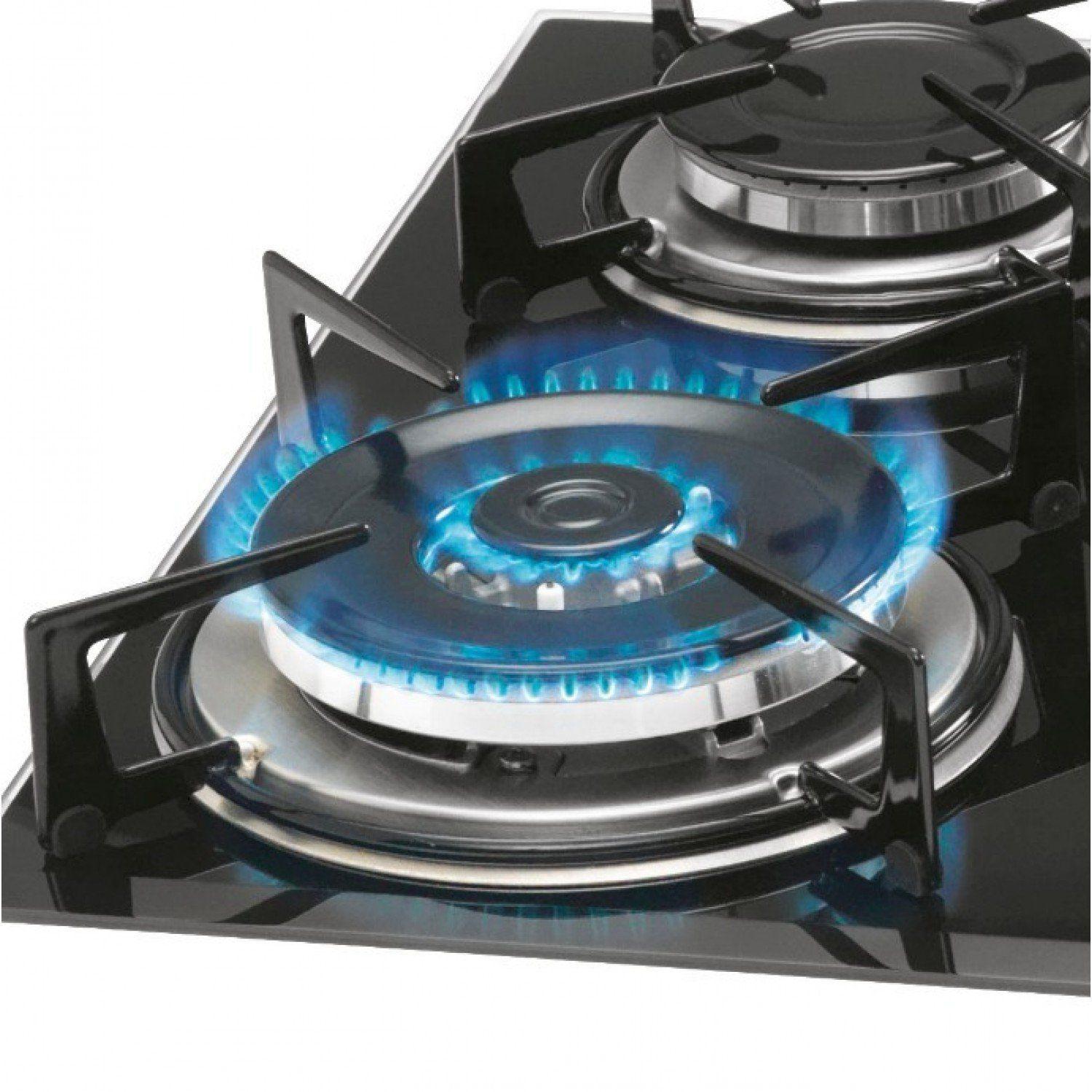 Cooktop 4 Bocas a Gás Tripla Chama Bivolt Fischer Preto Cooktop