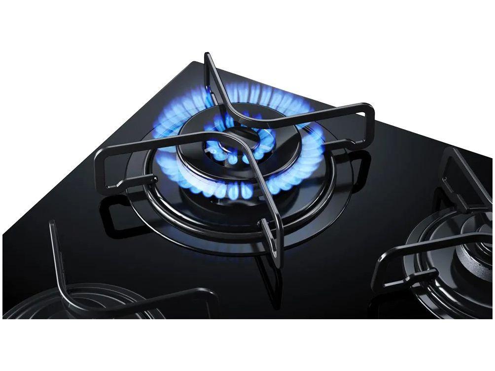 Cooktop 4 Bocas Brastemp Ative! BDT62 à Gás Natural e GLP Acendimento