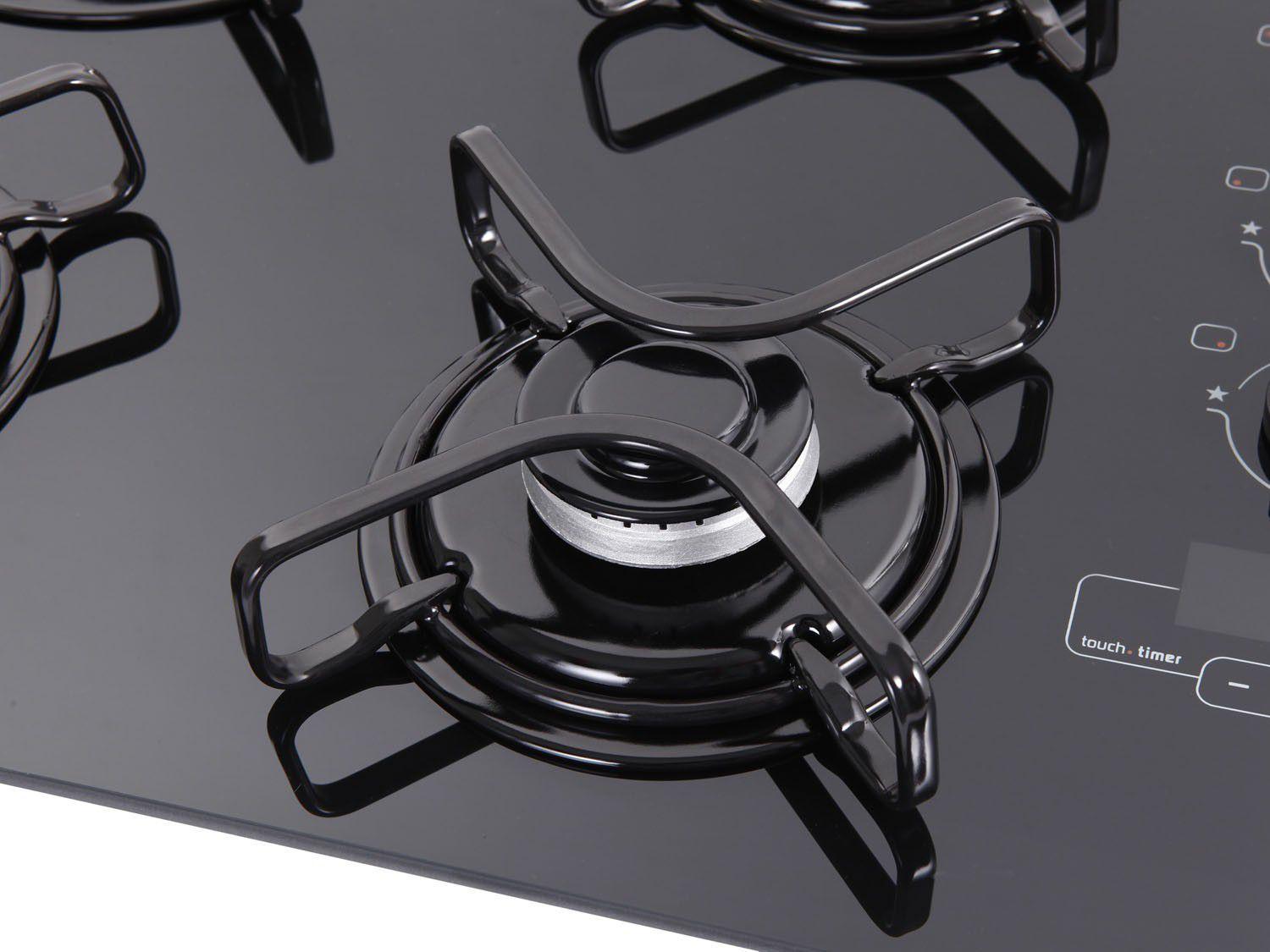 Cooktop 4 Bocas Brastemp Ative! BDT62 à Gás Natural e GLP Acendimento