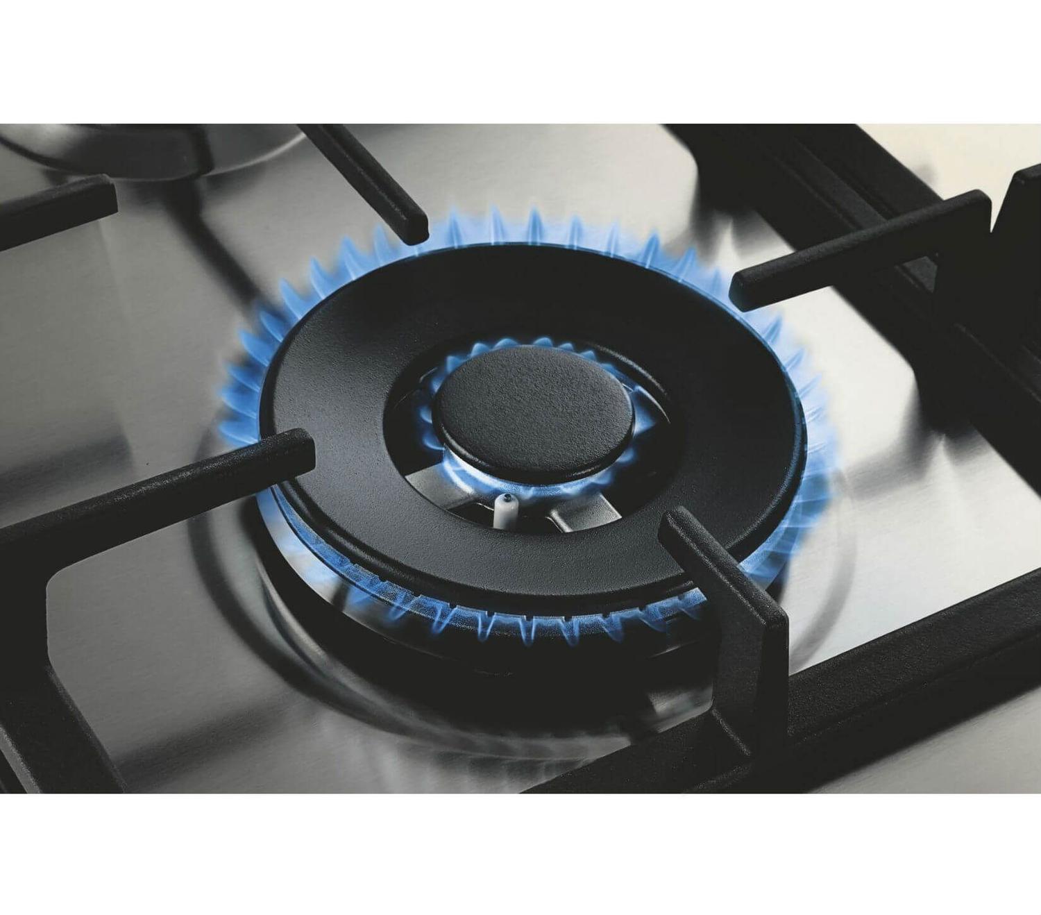 Cooktop 4 bocas Brastemp Gourmand Inox com duplachama e trempe com