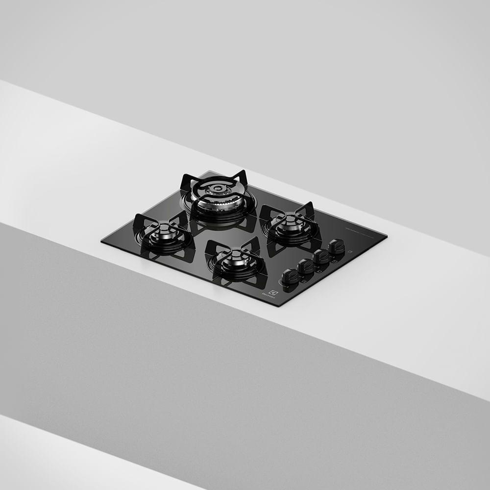 Cooktop 4 bocas Electrolux a Gás 4 Bocas (KE4TP) Cooktop Magazine Luiza