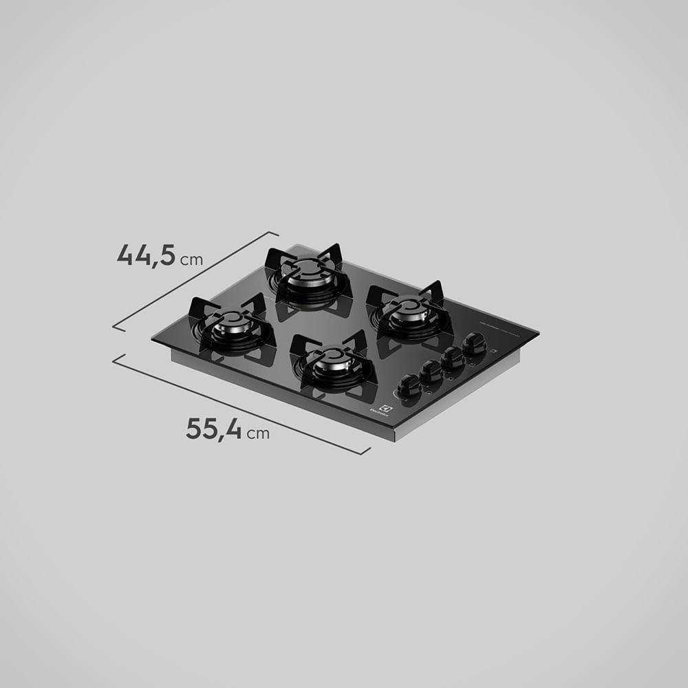 Cooktop 4 bocas Electrolux a Gás (KE4GP) Cooktop 4 Bocas Magazine Luiza