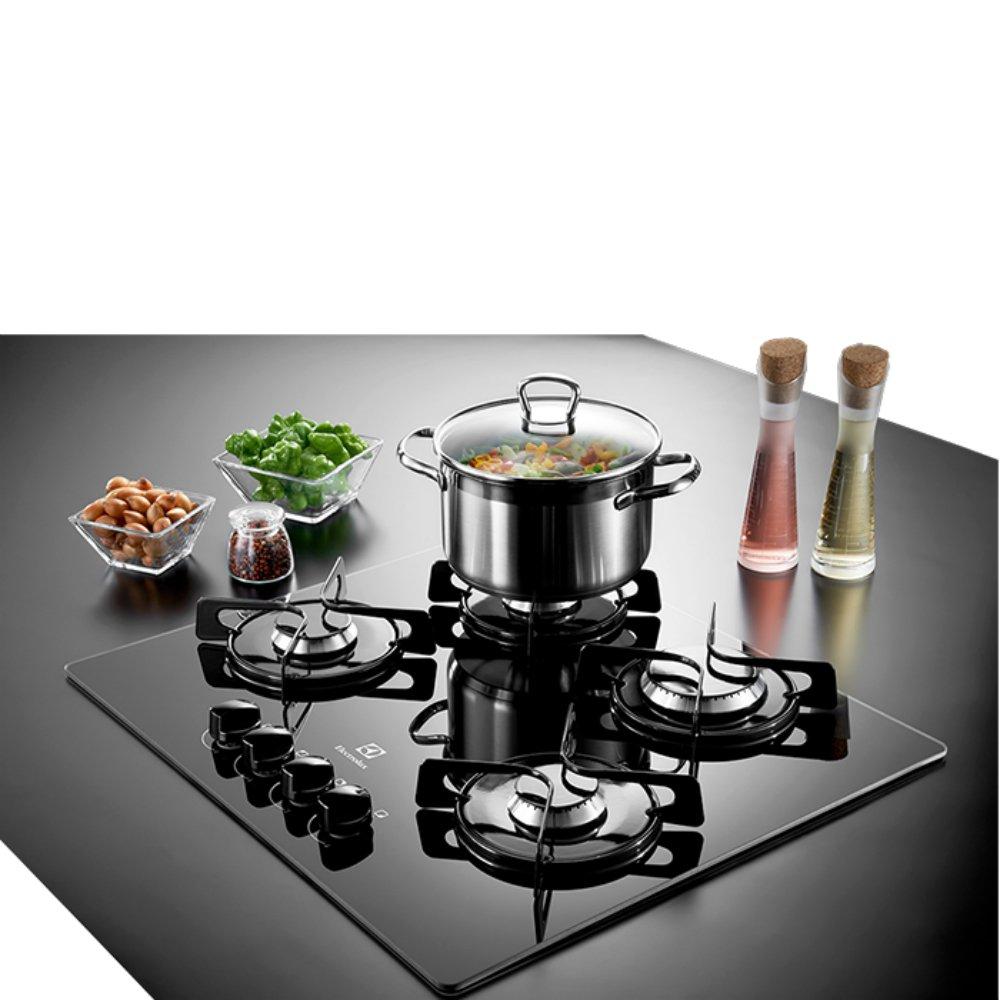 Cooktop 4 Bocas Electrolux GC60V A Gás Cooktop Magazine Luiza