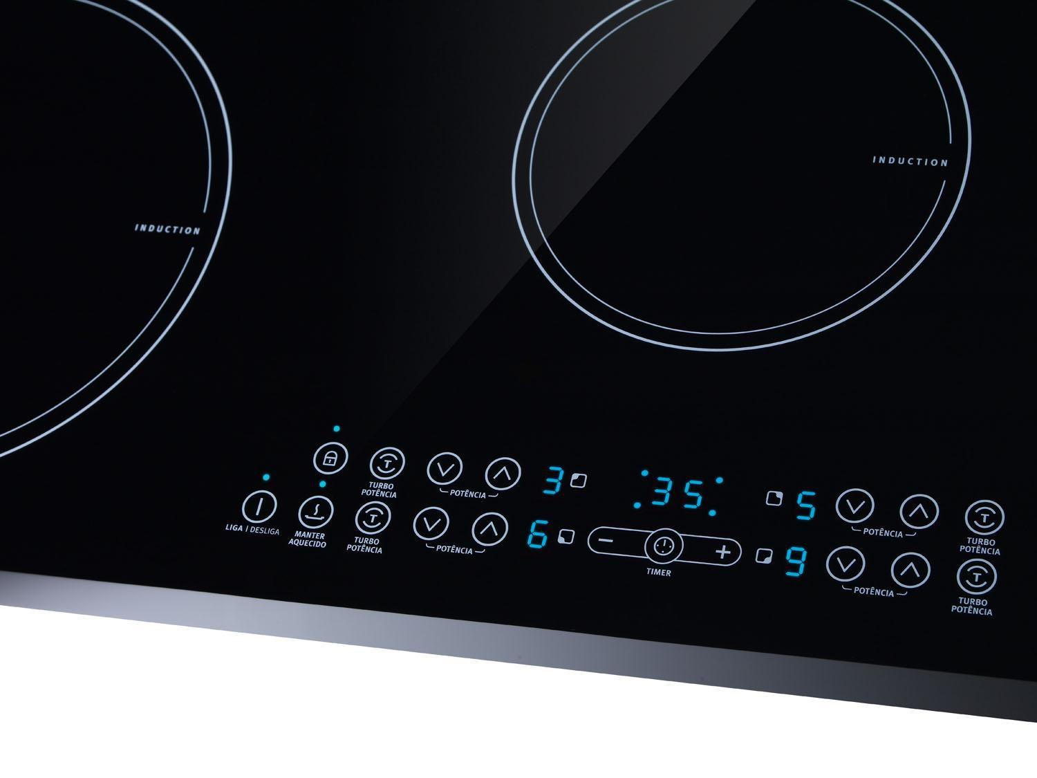 Cooktop 4 Bocas Electrolux IC60 Elétrico Vitrocerâmico Cooktop Magazine Luiza