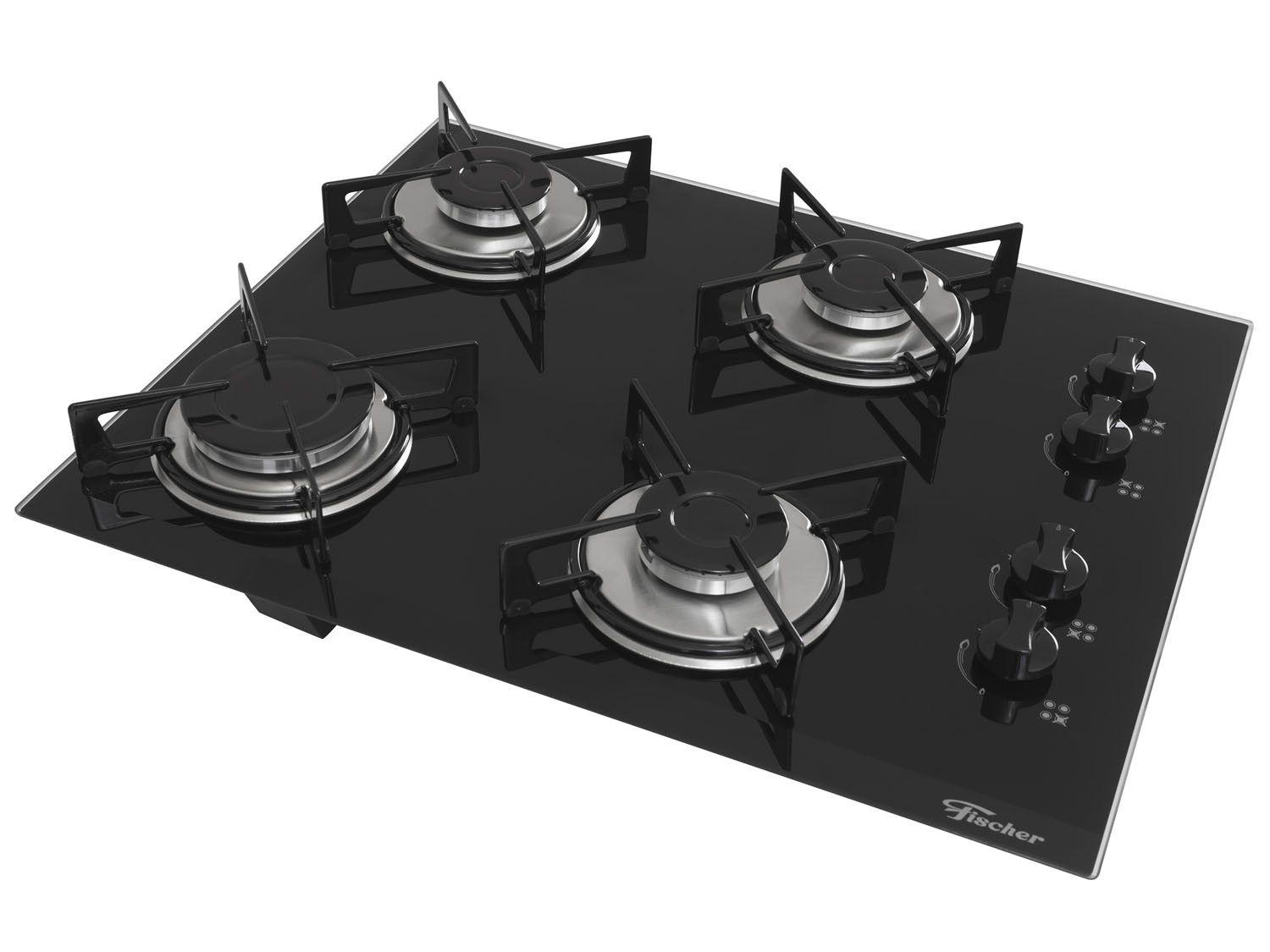 Cooktop 4 Bocas Fischer 1519 à Gás Cooktop Magazine Luiza