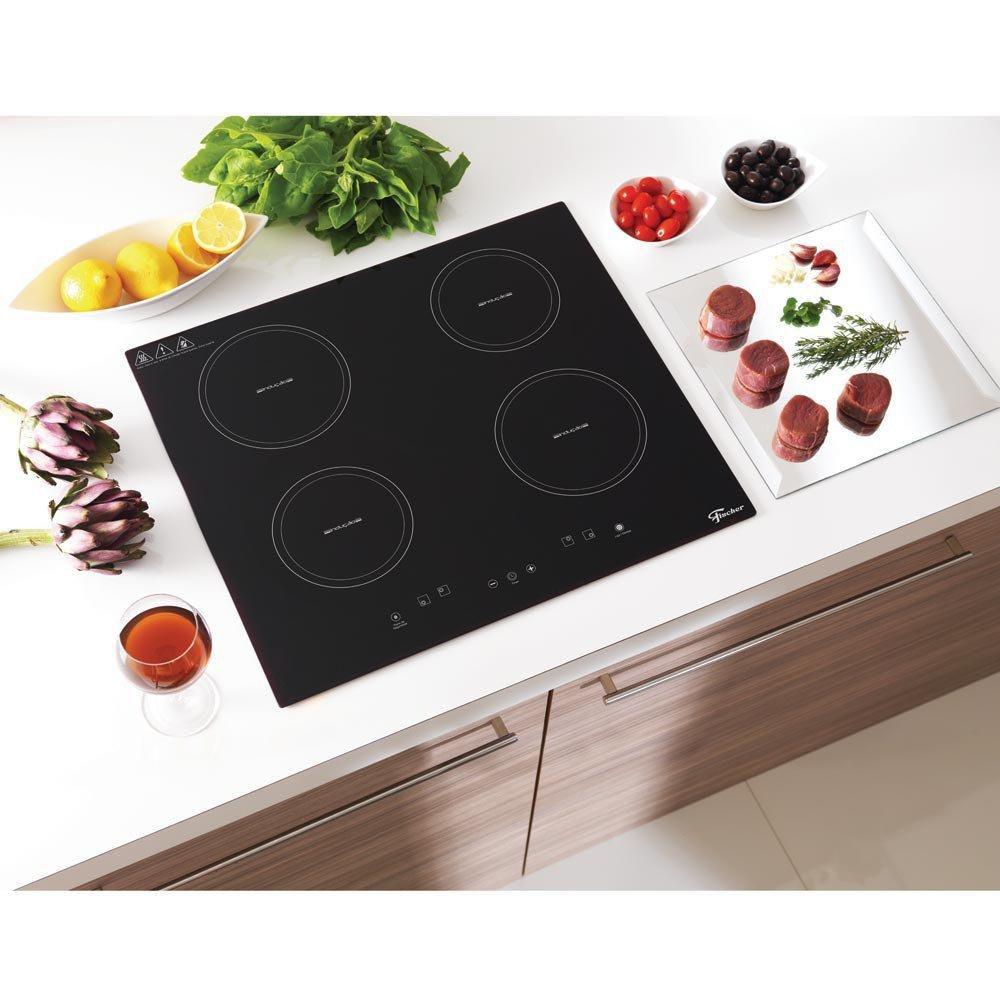 Cooktop 4 bocas fischer indução 220v Cooktop 4 Bocas Magazine Luiza