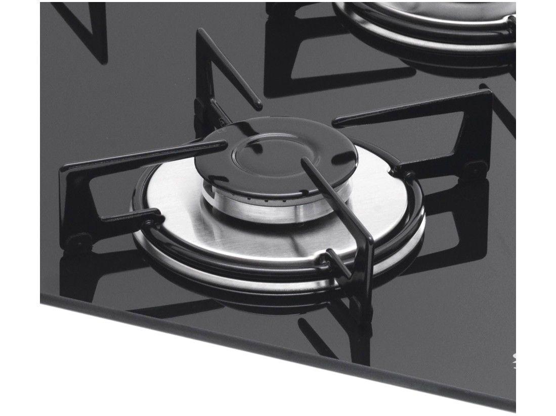 Cooktop 4 Bocas Fischer Preto a Gás GLP 1519 Cooktop Magazine Luiza