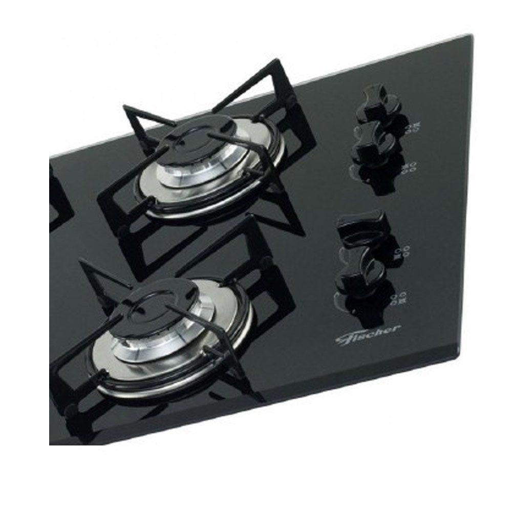 Cooktop 4 Bocas Fischer Tripla Chama com Acendimento Superautomático 978812916 Cooktop 4 Bocas