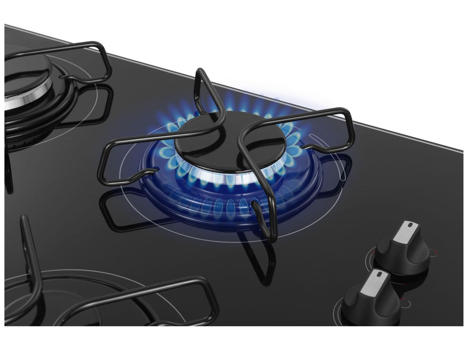 Cooktop 4 Bocas Mondial a Gás GLP Preto