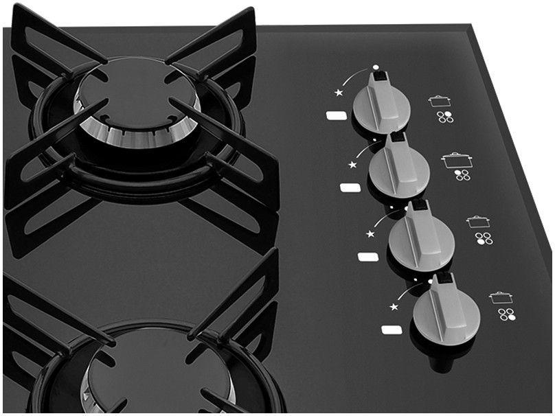 Cooktop 4 Bocas Philco Cook Chef 4 TC à Gás GLP Tripla Chama