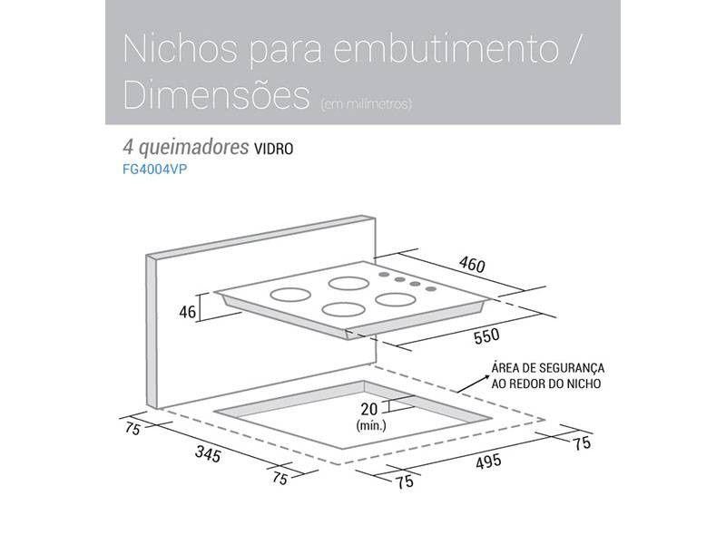 Favoritos Nicho FogãO Embutir Brastemp 4 Bocas JU78 Ivango