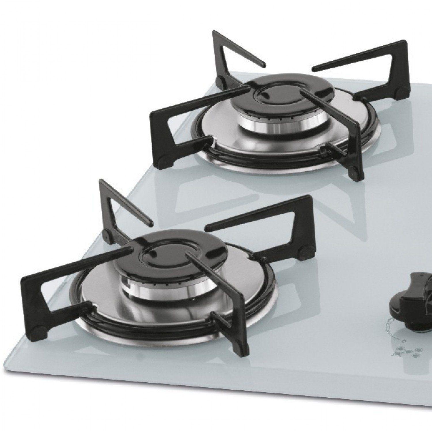 Cooktop 5 Bocas a Gás Bivolt Fischer Branco Cooktop à Gás Magazine