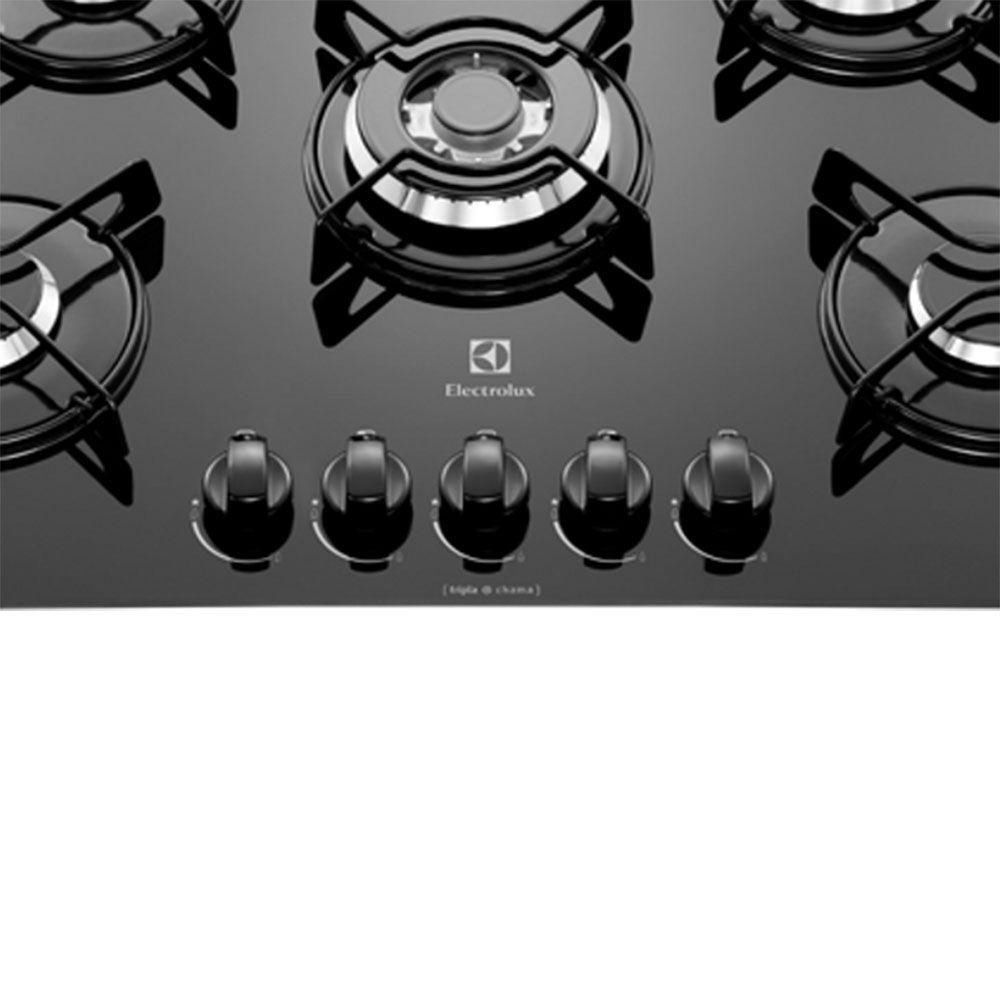 Cooktop 5 Bocas à Gás Electrolux GC75V com Acendimento Automático