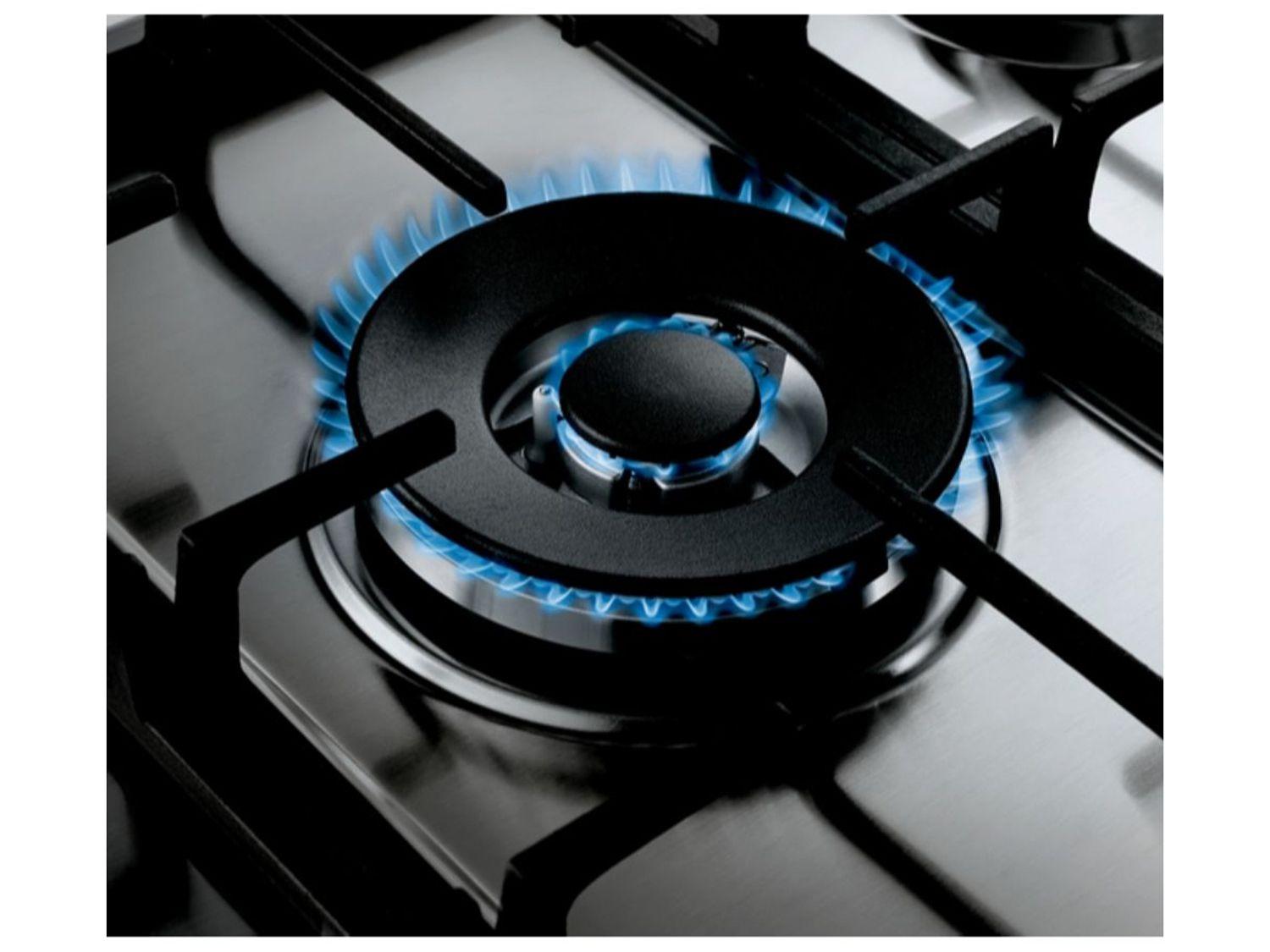 Cooktop 5 Bocas a Gás Natural e GLP Brastemp Inox