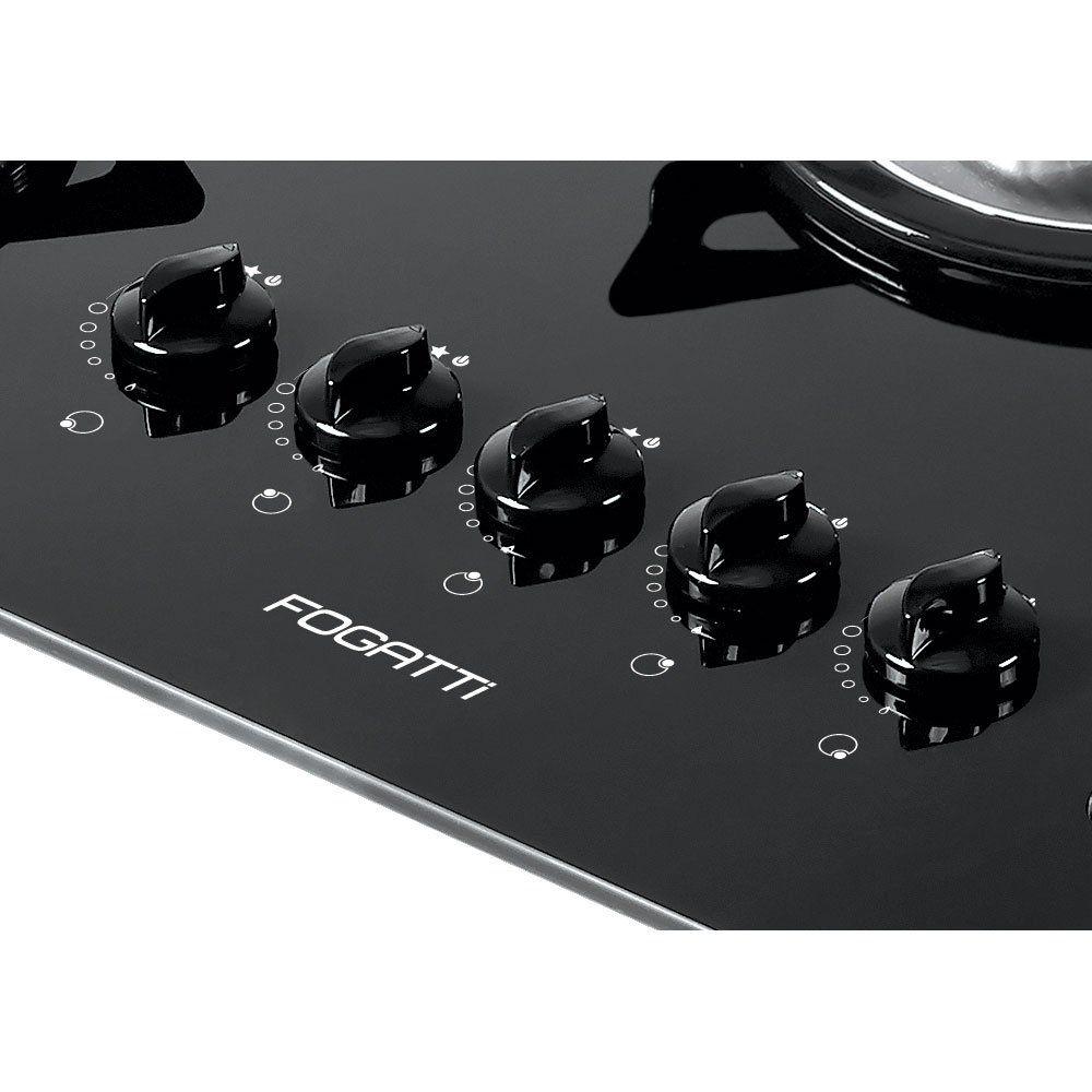 Cooktop 5 Bocas á Gás V500x Fogatti Inox Cooktop 5 Bocas Magazine Luiza