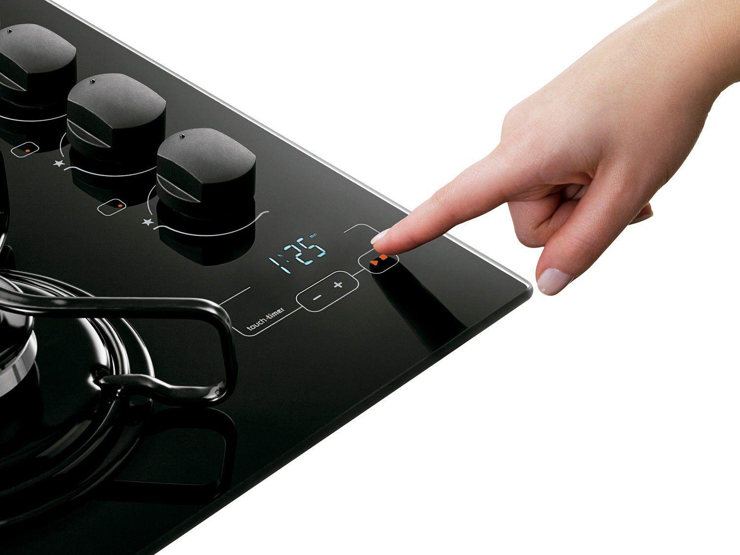 Cooktop 5 Bocas Brastemp Ative! BDT85 à Gás Natural e GLP Acendimento