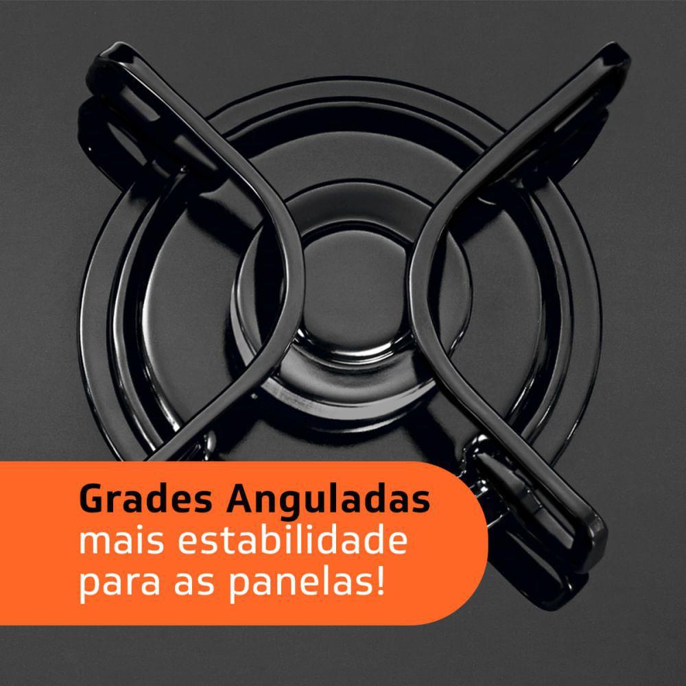 Cooktop 5 bocas Brastemp com quadrichama e acendimento automático