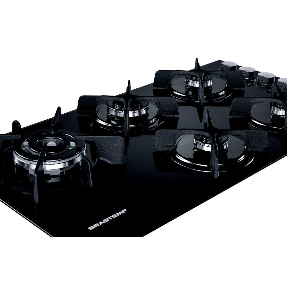 Cooktop 5 bocas Brastemp com Quadrichama e Timer Touch BDT86AE